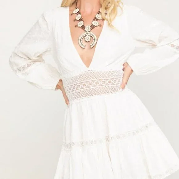 free people the delightful mini dress Free People The Delightful Mini Dress - Ivory